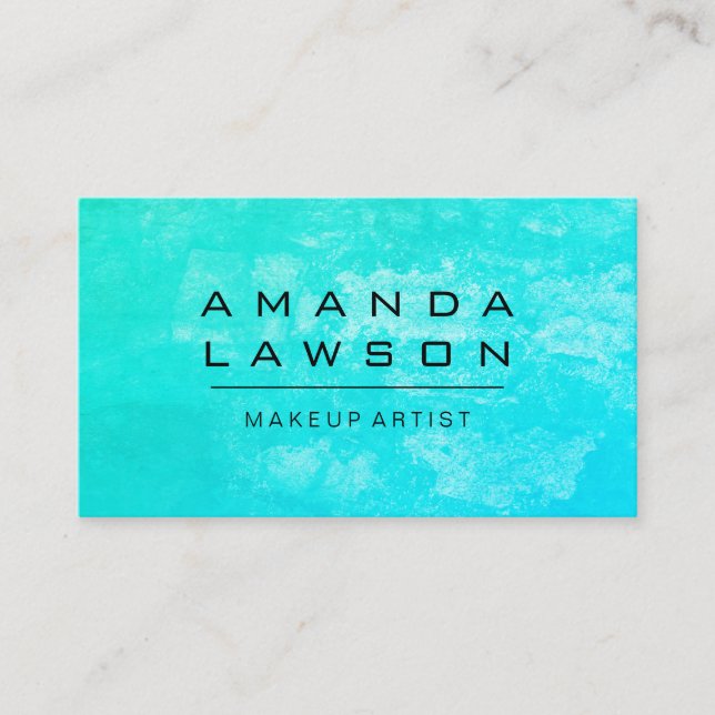 Chic Grunge Turqoise (appointment) Appointment Card (Front)