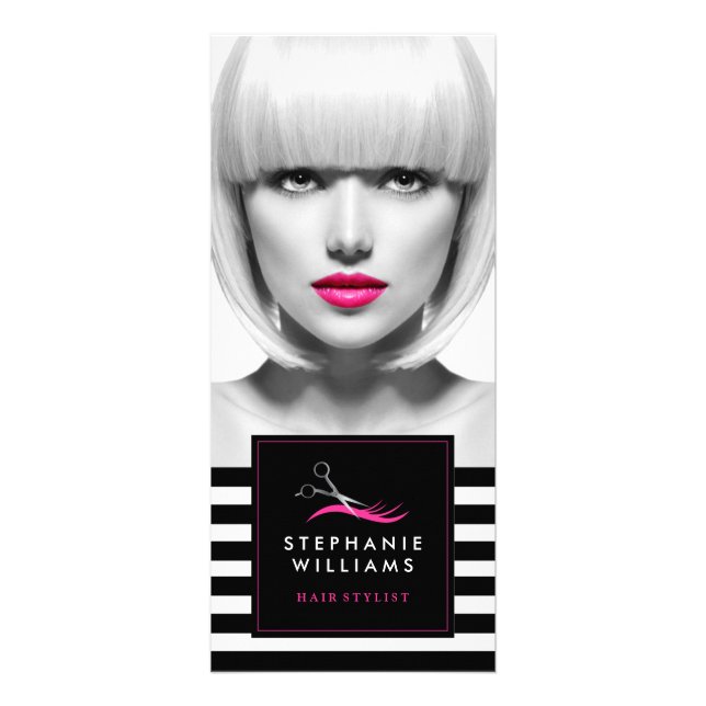 Chic Hair Salon Tarifs Carte Rack (Devant)