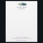 Chic Hand drawn blue grey watercolor feather V1 Letterhead<br><div class="desc">This hippie hand drawn blue and grey watercolor feather DESIGN will show your boho chic side! A perfect letterhead/stationery for any profession: consultant, blogger, writer, designer, event planner, wedding planner, lawyer, boutique, shop, manicurist, hair stylist, stylist, nail artist, nail , beauty, beautician, fashion professions. Use the optional field to add...</div>
