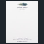 Chic Hand drawn blue grey watercolor feather V1 Letterhead<br><div class="desc">This hippie hand drawn blue and grey watercolor feather DESIGN will show your boho chic side! A perfect letterhead/stationery for any profession: consultant, blogger, writer, designer, event planner, wedding planner, lawyer, boutique, shop, manicurist, hair stylist, stylist, nail artist, nail , beauty, beautician, fashion professions. Use the optional field to add...</div>
