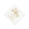 Chic Hand Lettered Gold Wedding Napkins