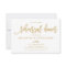 Chic Hand Lettered Gold Wedding Rehearsal Dinner
