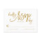 Chic Hand Lettered Gold Wedding RSVP Card