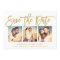 Chic Hand Lettered Save The Date Photo Collage