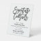 Chic Hand Lettered Signature Cocktails Menu Black