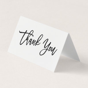 Chic Hand Lettered Thank You Card