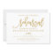 Chic Hand Lettered Wedding Rehearsal Gold