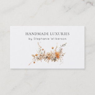 Chic Handmade Elegant Floral Business Card
