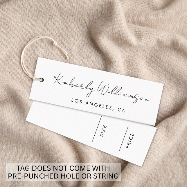 Chic Handwritten Script Price Hang Tag (Chic Handwritten Script Price Hang Tag)