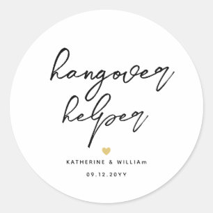  Chic Hangover Helper Recovery Kit Favour  Classic Round Sticker