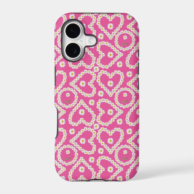 Chic Heart-shaped Daisy Chains, iPhone 5/5s Case (Back)
