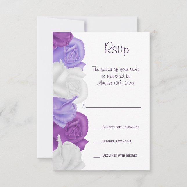 Chic Heirloom Mariage Rose RSVP (Devant)