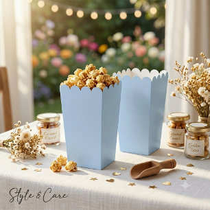 Chic Heritage Light Blue Boxes for Popcorn
