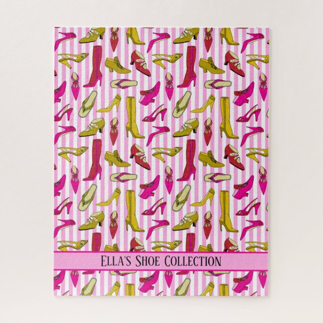 Chic High Heels and Stilettos Stylish Girly Jigsaw Puzzle (Vertical)