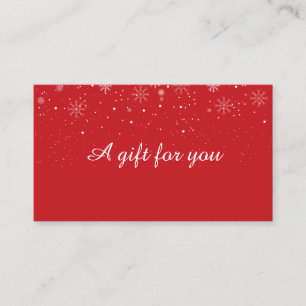 Chic Holiday Business Certificat cadeau Snowflakes