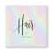Chic holographic rainbow unicorn hair script