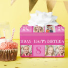 Chic Hot Pink Birthday Girl Custom Photo Collage