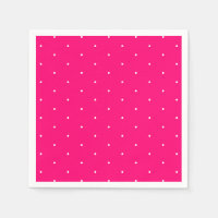 Chic hot pink fuchsia tiny polka dots pattern