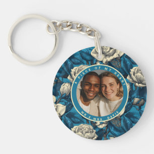 Chic Housewarming Gift Ideas Custom Gardenias Keychain