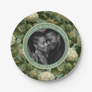 Chic Hydrangeas Plates For Wedding Dinner Party