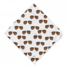 Chic iconic winkS Aviator Glasses Brown Pattern