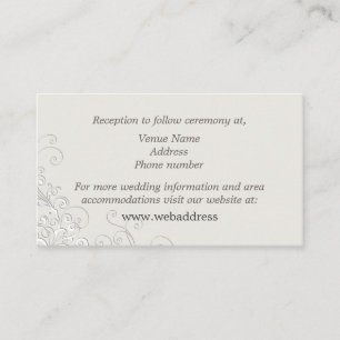 Chic Ivory and White Classic Wedding Enclosure