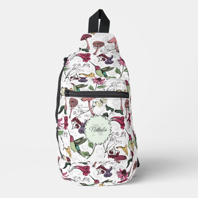 Chic Jardin Coloré Colibri Sac à Sling Floral Coli (Recto)