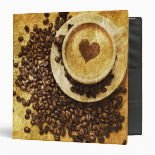 Chic Java cappuccino Coffee Beans Coffee Lover Binder