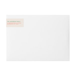 Chic Joyful Stripes Christmas Holiday Wrap Around Label