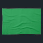 Chic Kelly Green Create Your Own Blank Custom Kitchen Towel<br><div class="desc">Create Your Own Custom Upload Add Your Monogram Initial Photo or Logo Text Name Elegant Modern Cute Kitchen & Dining / Table & Kitchen Linens/ Blank Template Kelly Green Solid Colour Kitchen Towel.</div>