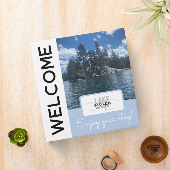 Chic Lake House Vacation Rental - Welcome Binder (In Situ)