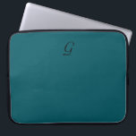 CHIC laptop sleeves_SOLID 02 Sleeve<br><div class="desc">CHIC laptop sleeves_SOLID  DIC02 TEAL ,  BLACK MONOGRAM</div>