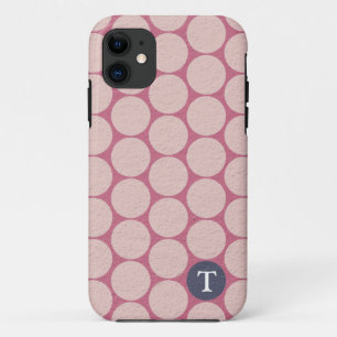 Chic Large Pink Polka Dots iPhone 11 Case