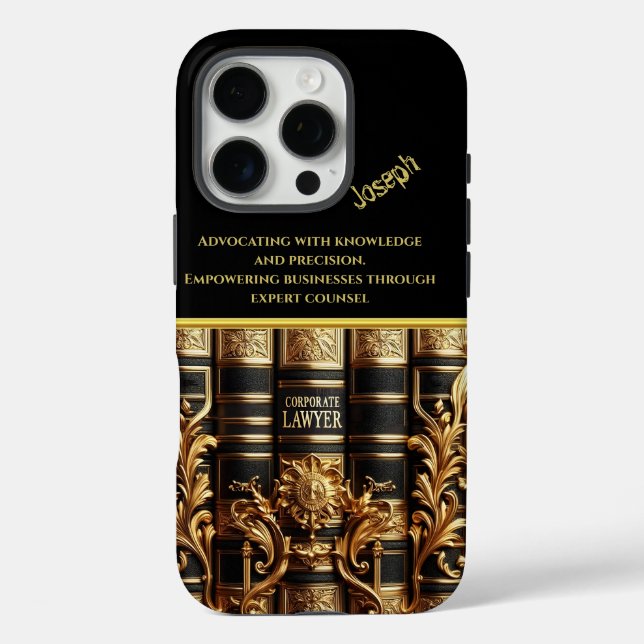 Chic Law Books Representing Corporate Expertise Case-Mate iPhone Case (Back)