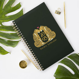 Chic Leopard Love sur Dark Green