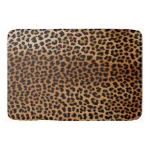 Chic Leopard Print Bath Mat Glamoratti