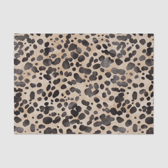 Chic Leopard Print Tissue Paper (Front)