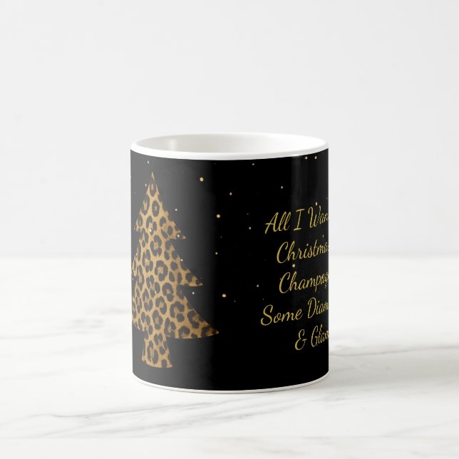 Chic Leopard Tree Holiday Mug (Centre)