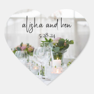 Chic Lifestyle Wedding Favour Invitation Stickers