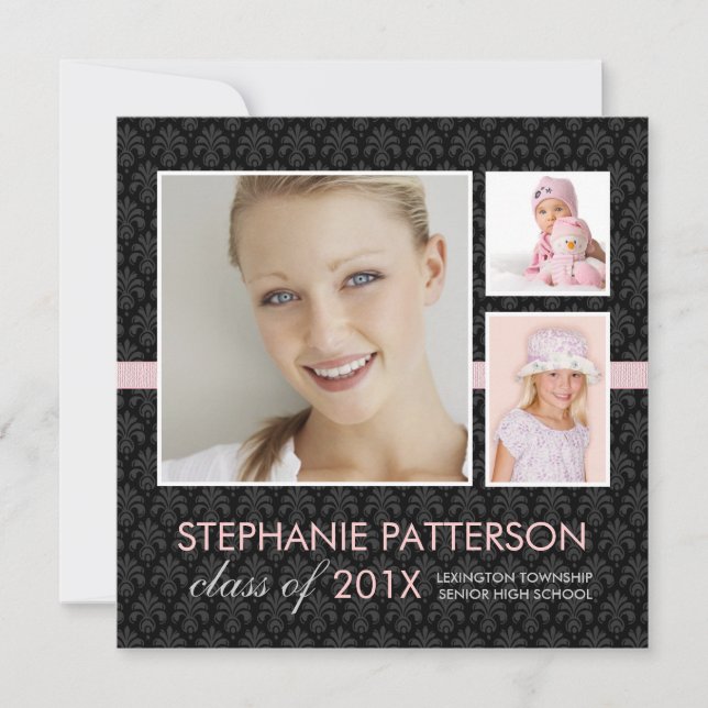 Chic Lifetime 3 Faire-part de diplôme de photo (Devant)