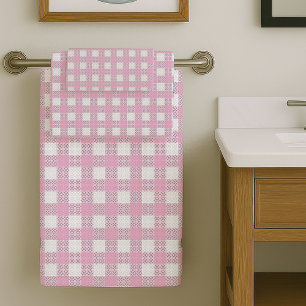 Chic Light Pink Towels Modern Bath Essentials