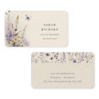 Chic Lilac Purple Wildflower Butterfly Watercolor