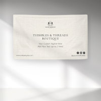 Chic Linen Simple Business Logo Event Marketing 