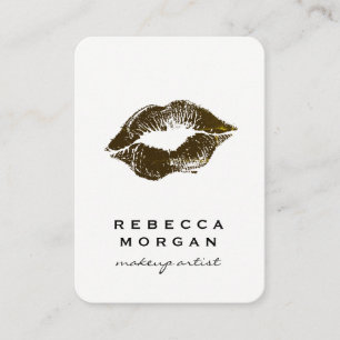 Chic Lipstick Kiss Business Card