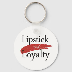 Chic Lipstick Smear and Loyalty Keychain
