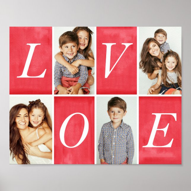 Chic Love 4 Photo Collage Poster (Front)