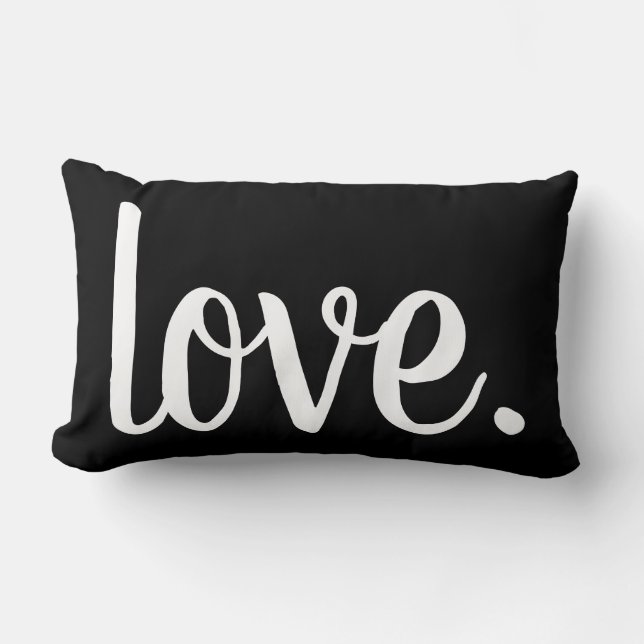 chic LOVE. script | Lumbar Pillow (Front)