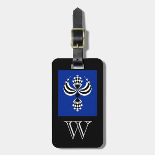 CHIC LUGGAGE/BAG TAG, 166 DK BLUE/BLACK/MONOGRAM LUGGAGE TAG