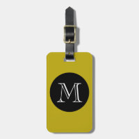 CHIC LUGGAGE/BAG TAG_191 YELLOW/BLACK/MONOGRAM