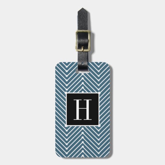 CHIC LUGGAGE/BAG TAG_MODERN WHITE/NIAGARA ZIGZAG LUGGAGE TAG